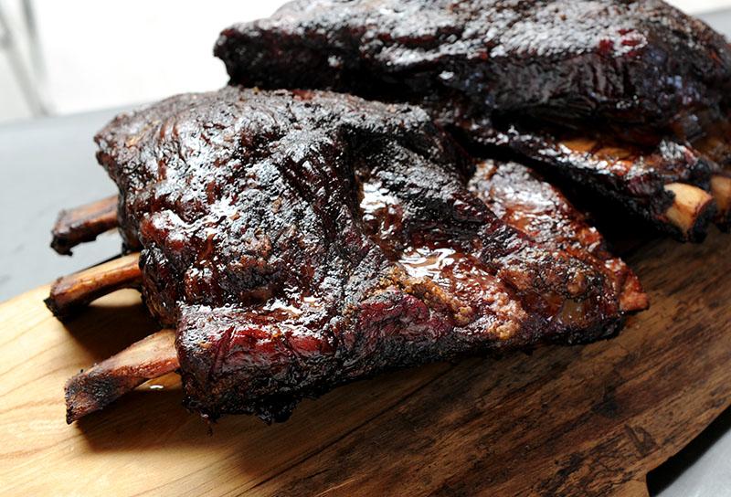 Smoked Beef Ribs with Harissa