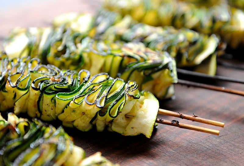 Skewered Ribbon Squash