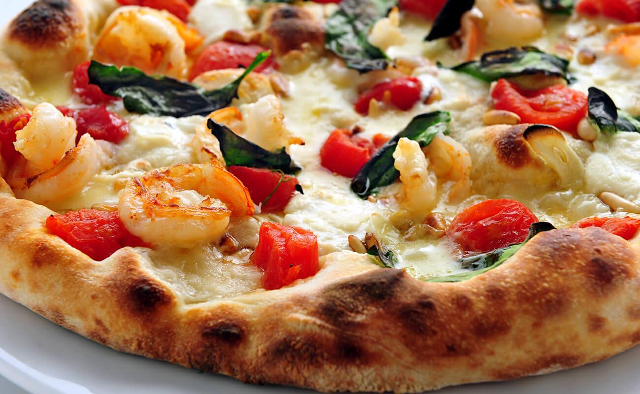 Image of Shrimp and Spinach Pizza