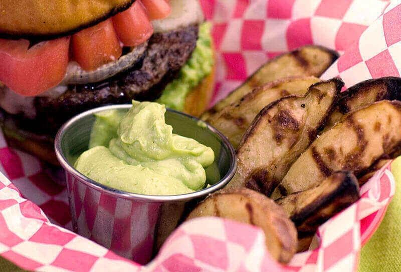 Image of Grill-Roasted French Fries with Avocado Aioli