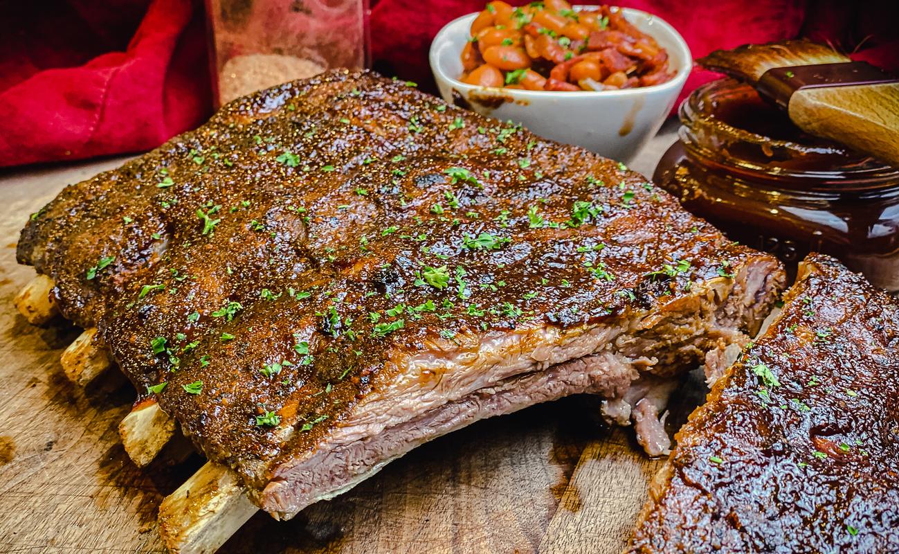 Image of Smoky Oven Roasted Beef Back Ribs