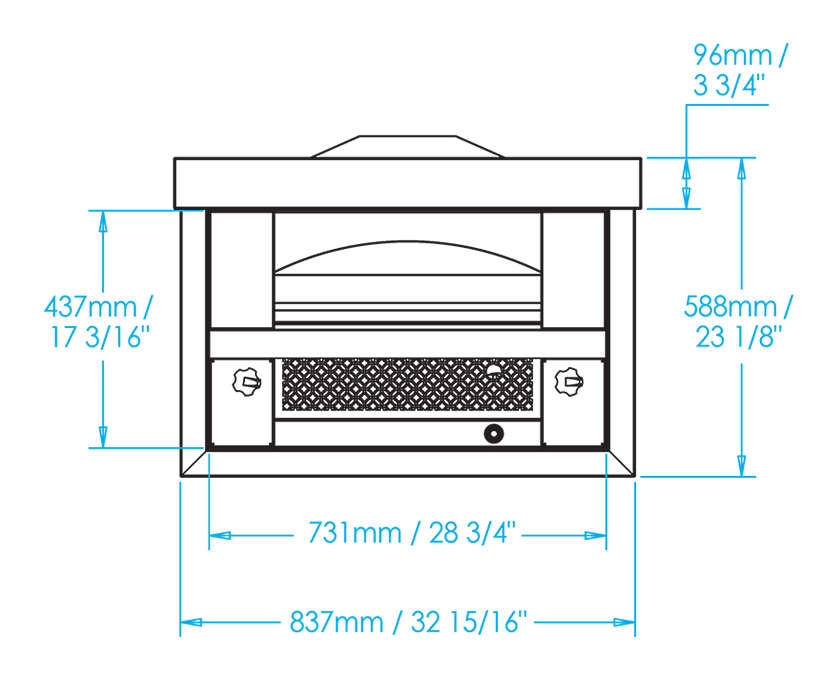 Built-in Artisan Fire Pizza Oven | Kalamazoo Outdoor Gourmet