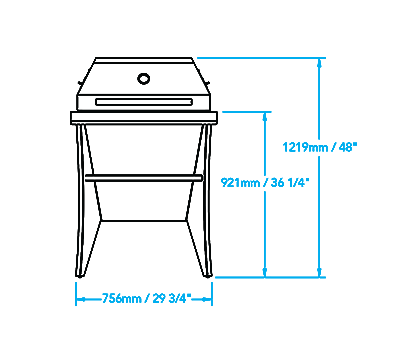 Shokunin Kamado Grill Dimensions Image