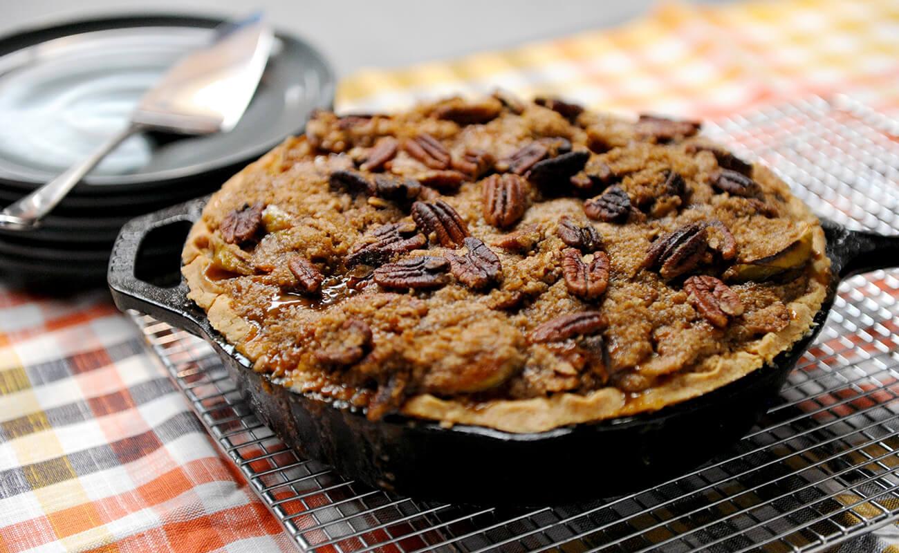 Image of Grill-roasted Caramel Apple Pie