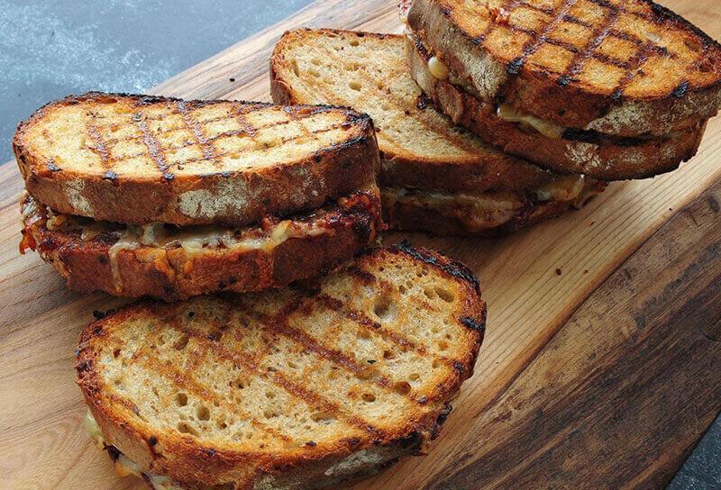 Image of Spicy Sweet Onion “Jam” and Cheddar Grilled Cheese
