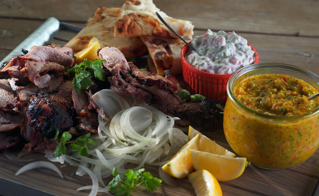 Image of Spit-Roasted Tandoori-Style Leg of Lamb