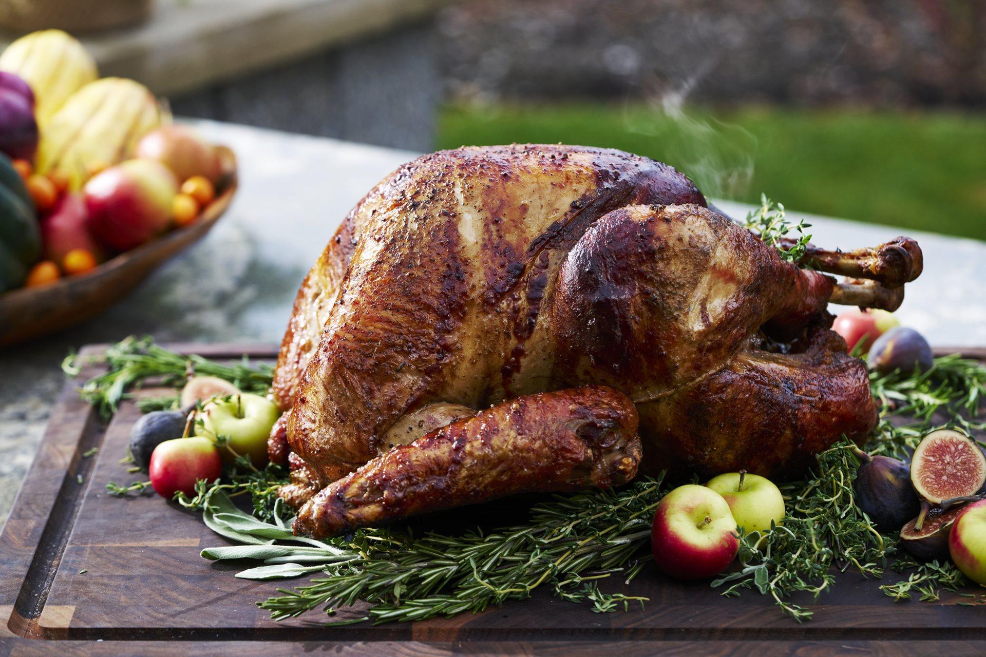 Salt-Brined Wood-Fired Turkey on the Rotisserie