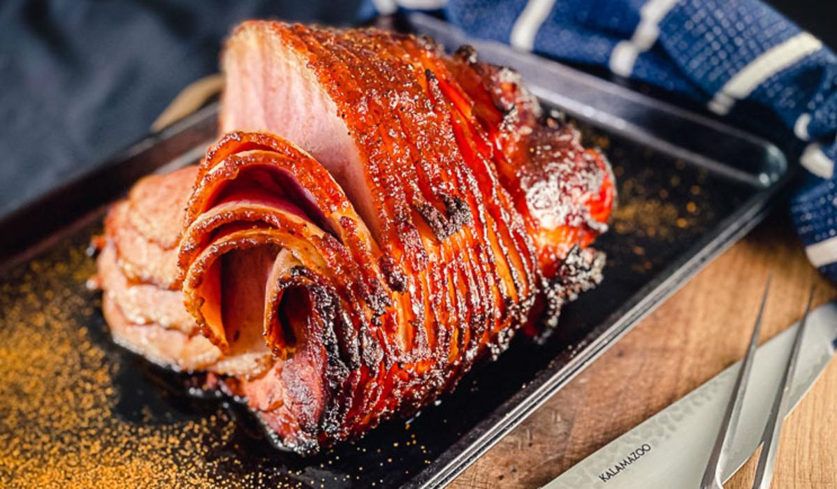 Image of Maple Bourbon-Glazed Double-Smoked Ham