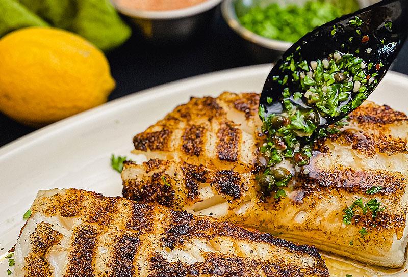 Grilled Sea Bass