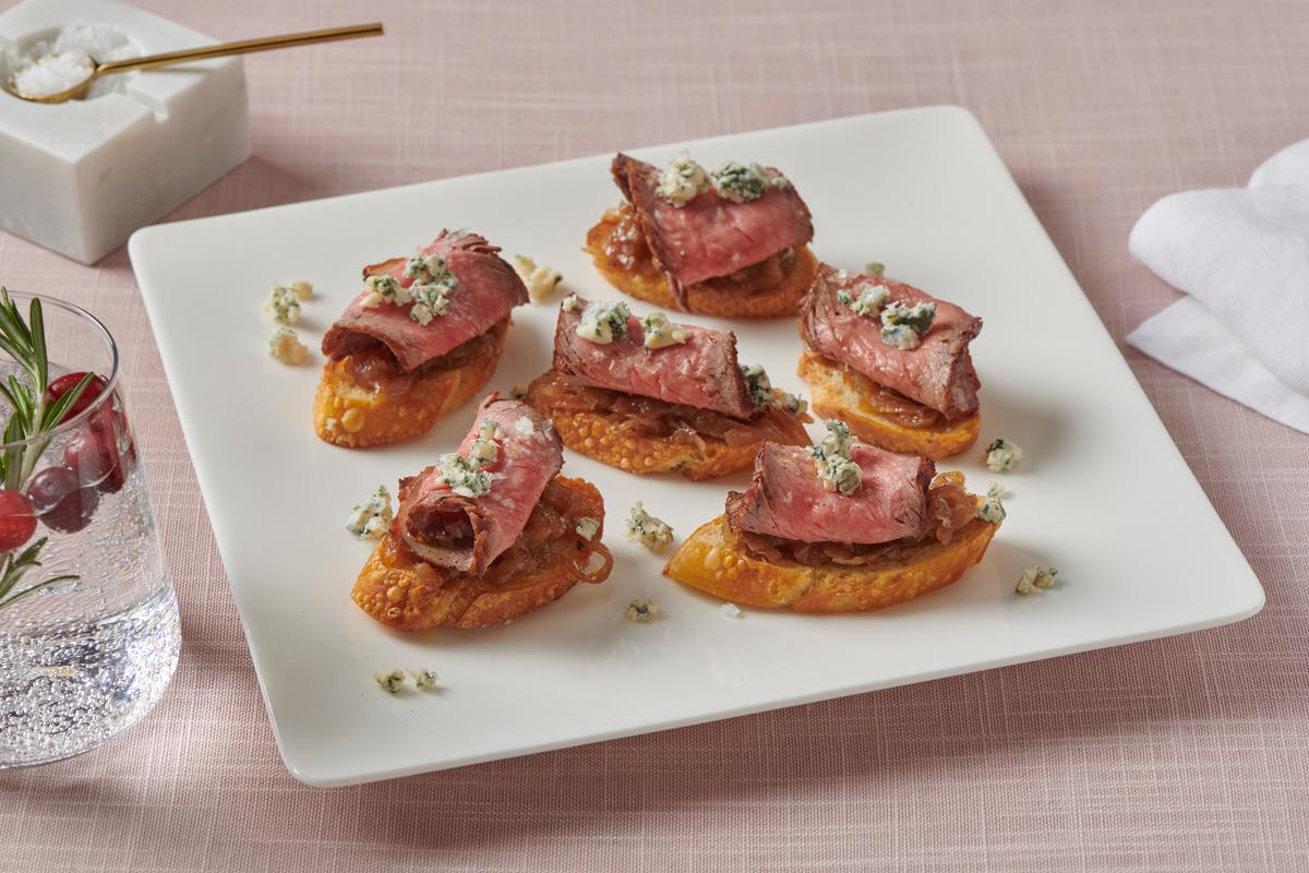 Image of Grilled Spanish Spiced Rubbed Steak Bruschetta