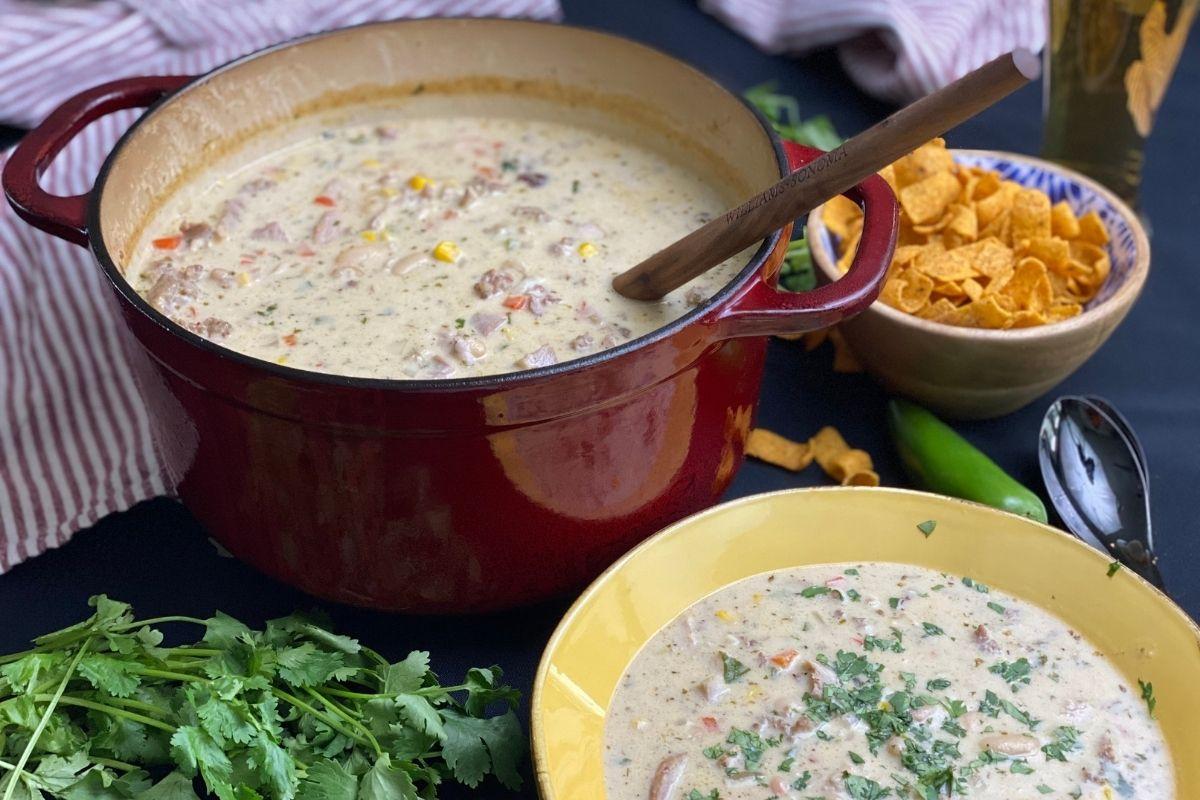 Image of Smoked White Chicken Chili