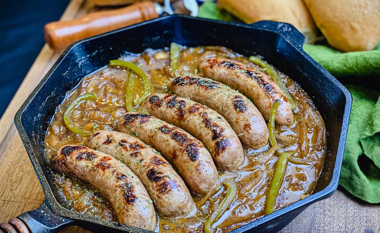 Beer-Braised Brats