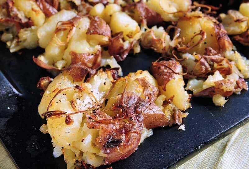 Smash-roasted Red Potatoes