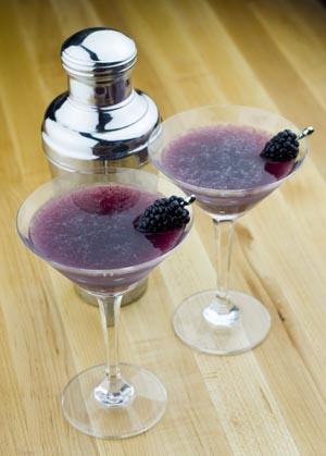 Image of Blackberry Ginger Martinis