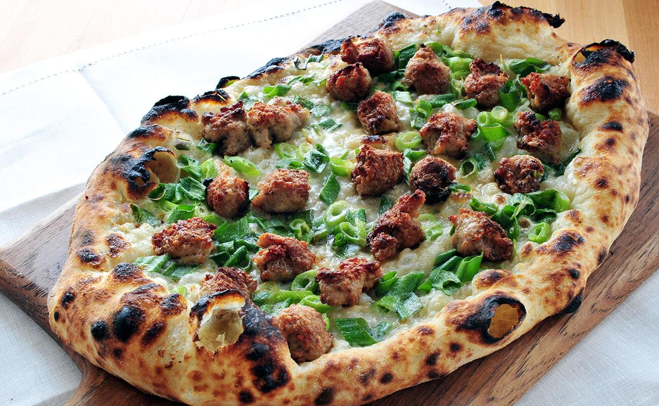 Image of Sausage and Cream Pizza