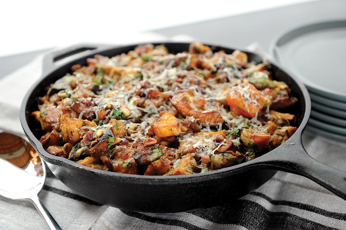 Smoke-roasted Butternut Squash Casserole