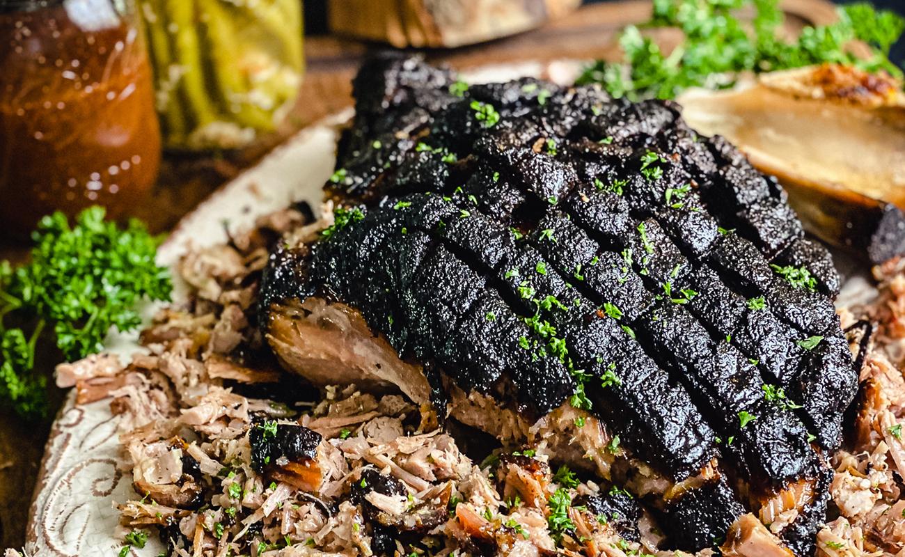 Image of Eastern Carolina-Style Smoked Pork Shoulder