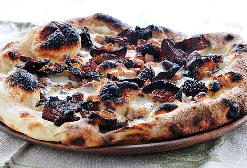 Image of Roasted Mushroom and Bacon Pizza