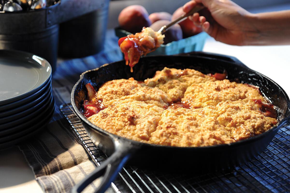 Image of Smoky Bourbon Peach Cobbler