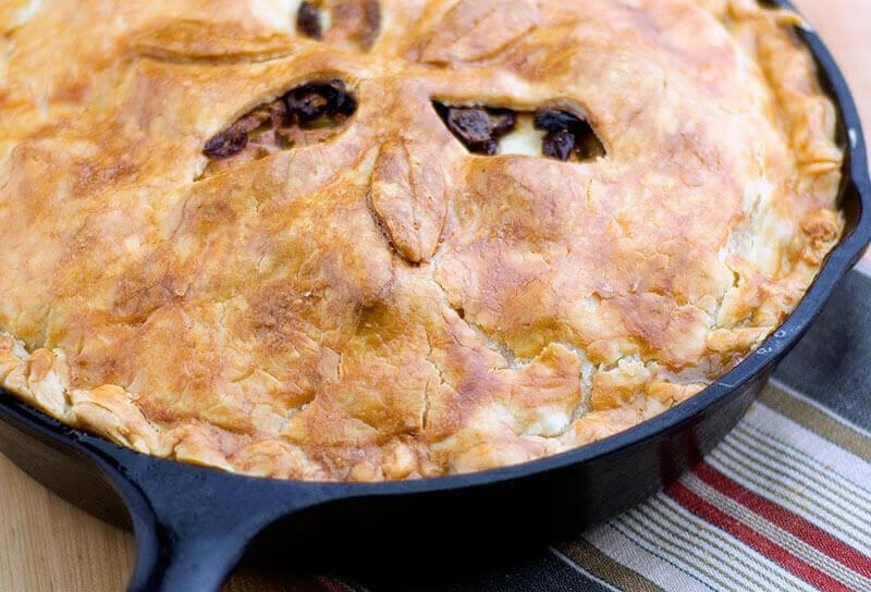 Image of Savory Squash Pie with Tart Apples and Sweet Onion