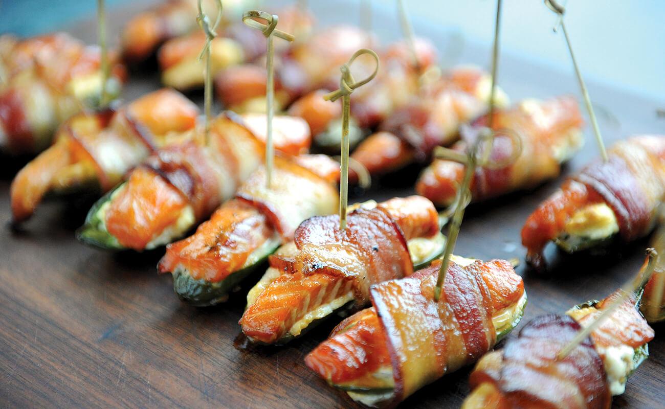 Image of Smoked Salmon Jalapeño Poppers