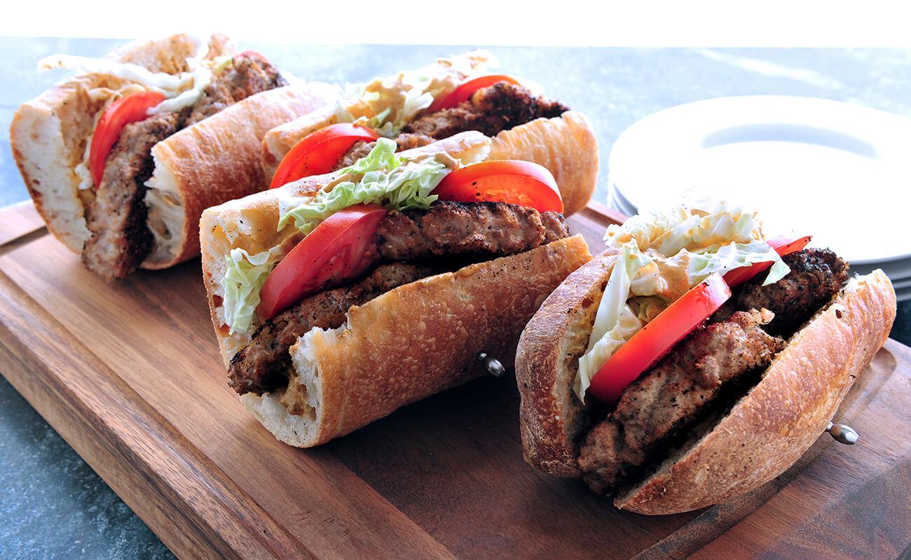 Image of Blackened Tuna Burger Po’ Boys