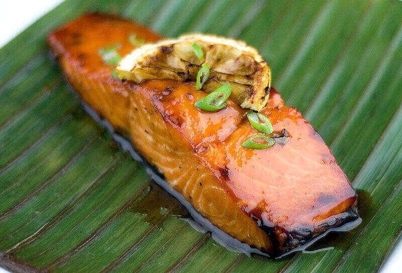 Image of Maple Planked Salmon with Maple Soy Glaze