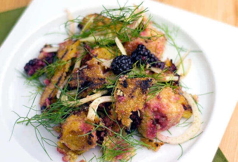 Image of Blackberry Polenta Fennel Salad