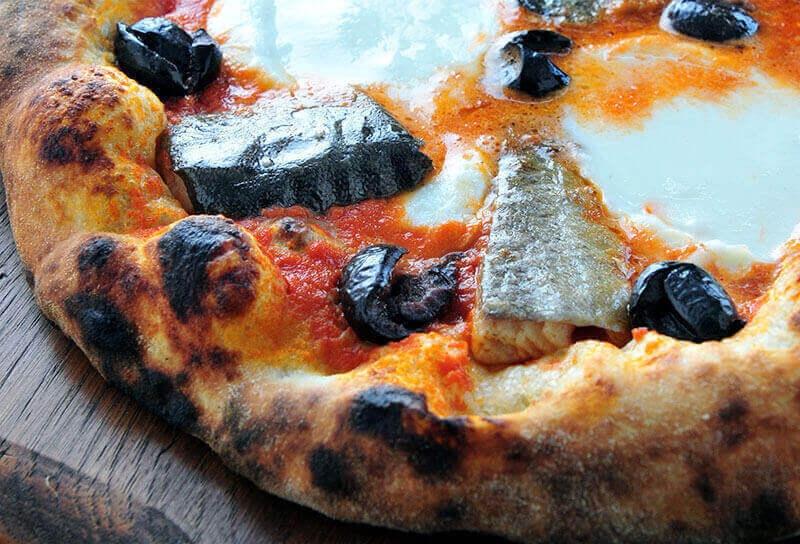 Image of Smoked Trout Pizza with Olives