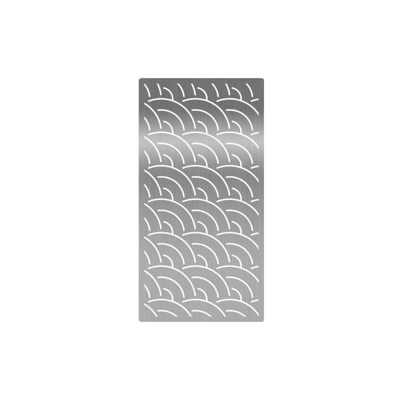 Laser-cut Grill Grate, Fish Pattern Image