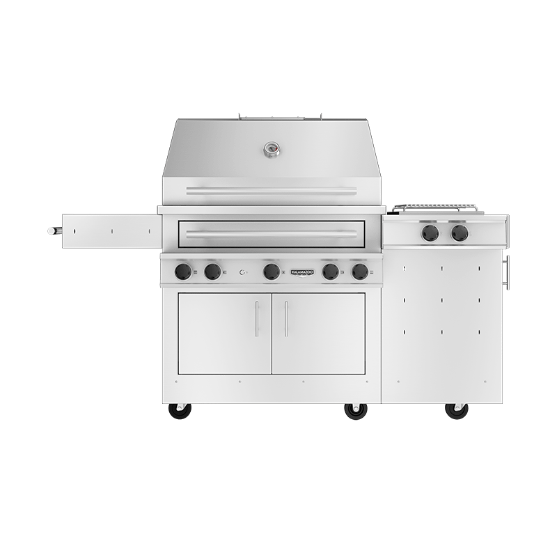 K750HS Freestanding Hybrid Fire Grill with Side Burner Image