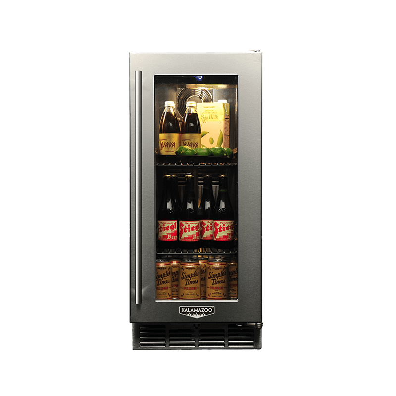 Signature 15 inch Outdoor Refrigerator with Glass Door